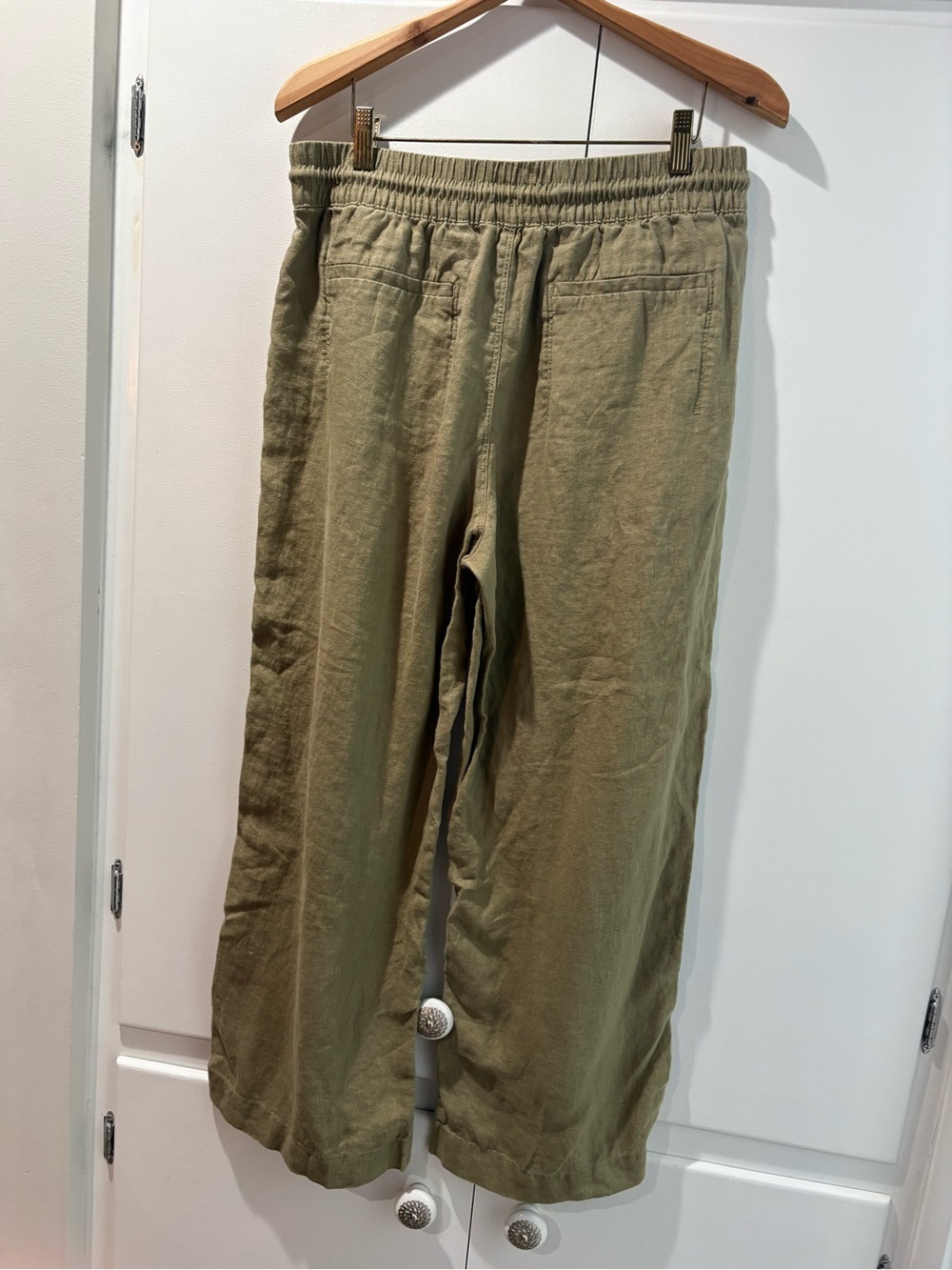 Athleta Olive Green Drawstring Chino Pants M - Picture 3 of 11